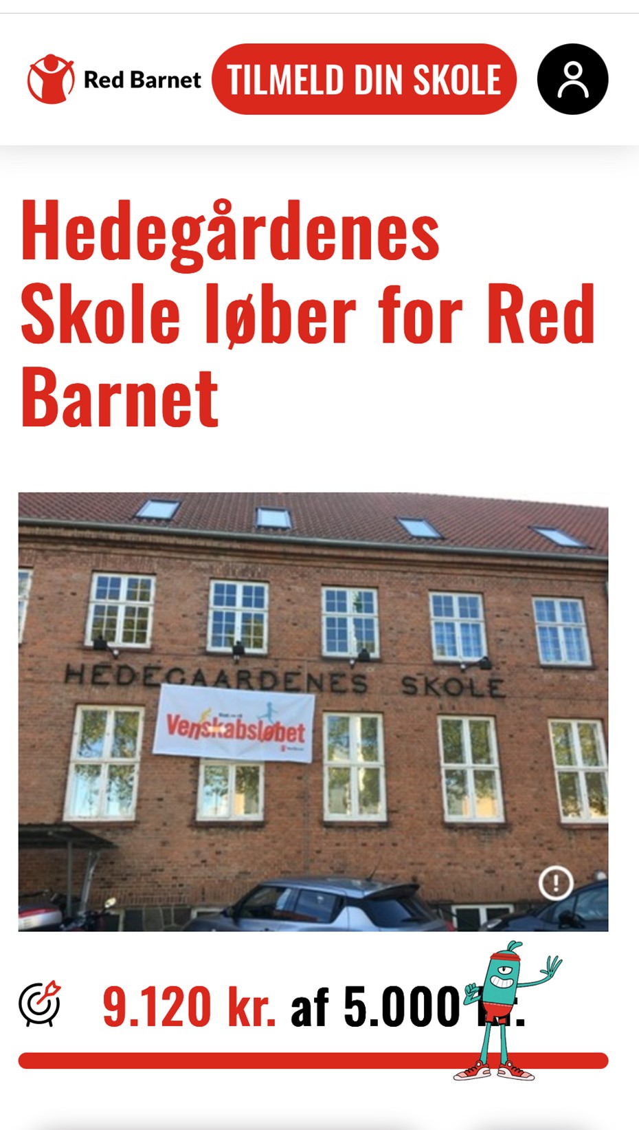 Hedegårdenes Skole løber for fred.